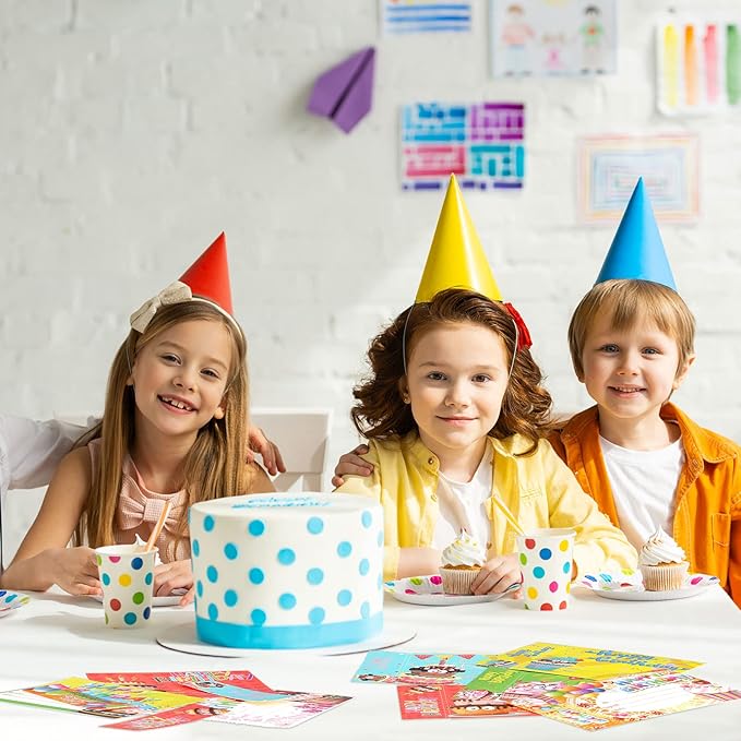 Outus Birthday Certificates Awards Card for Kids Birthday Bookmarks Cutouts Greeting Cards Classroom Decorations for Back to School Party Supplies