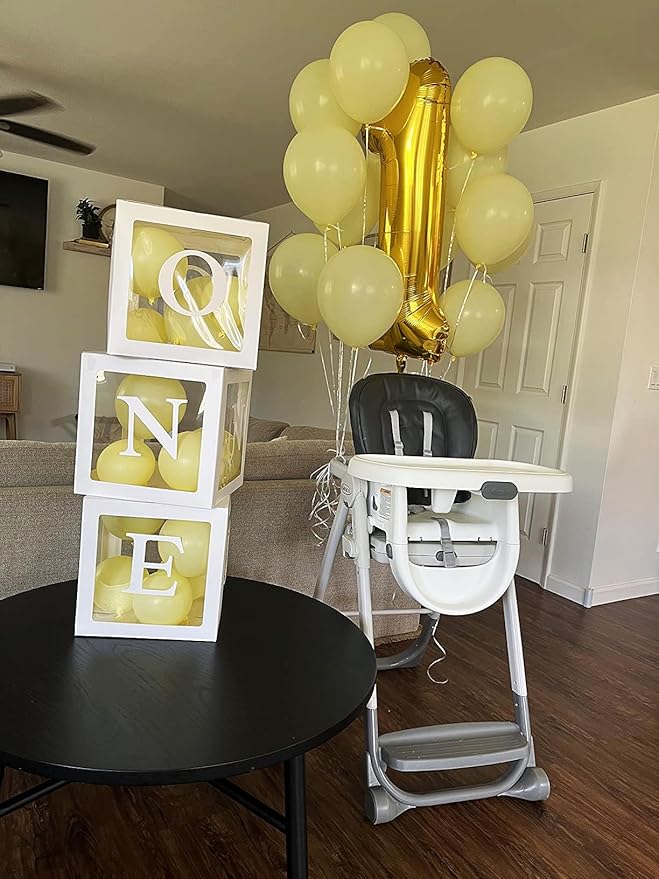 Number Balloons 1, 40 Inch One Balloons for 1st Birthday Girl Boy 1 11 21 Party Decorations Baby Shower Photo Shoot, Gold 1 Balloon
