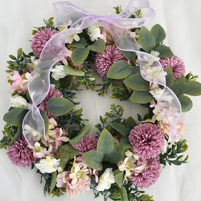 TONIFUL 1-1/2 Inch Wide Light Purple Violet Wired Chiffon Ribbon Sheer Organza Ribbons for Crafts Floral Bouquets Wedding Car Party Decorations Valentine's Day Gift Wrapping Bow Making Tree Wreaths