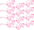 Heart Sunglasses 2 Pairs Heart Shaped Sunglasses Womens Heart Glasses Rave Sunglasses for Women Party Favors