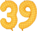 40-Inch Large Number Balloon Toy Inspired Story Matte Yellow Birthday Balloon Western Rodeo Party Supplies Boy Girl Story Anniversary Kids Birthday Party Cowboy Farm Themed Baby Welcome Decorations