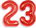 AULE 40 Inch Big Red Foil 23 Number Balloons for Women Large 23rd Happy Birthday Decorations Giant Huge Helium Mylar 32 Anniversary Party Decor