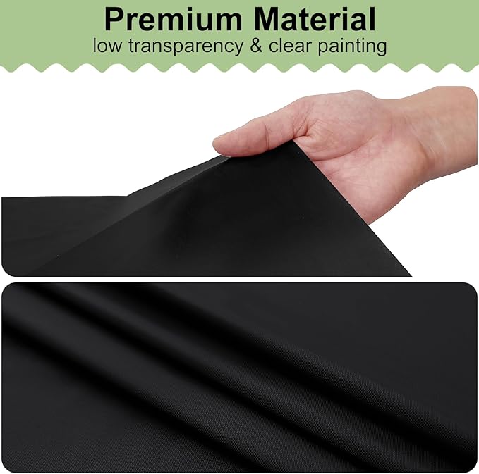 misaya 6 Packs Disposable Plastic Table Cloth, 54 x 72 Inch Waterproof Rectangle Tablecloth, Leakproof & Sturdy Decorative Table Covers for Easter, Picnic, Party and Outdoor, Black