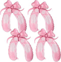 Lewtemi 4 Pcs Ballet Slippers Foil Balloon 40" Large Pink Ballerina Balloons Ballerina Birthday Party Decorations for Ballet Dancing Themed Party Wedding Baby Shower Graduation Supplies