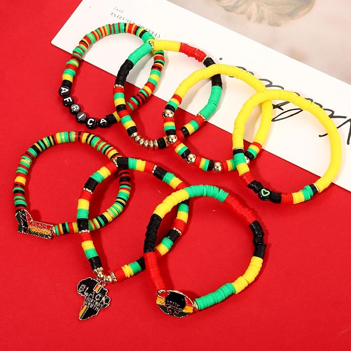 Surfer Heishi Bracelets for Women Stackable Rainbow Vinyl Disc Clay Beaded Stretch Bracelets Elastic Layering Friendship Bracelets Boho Summer Beach Jewelry