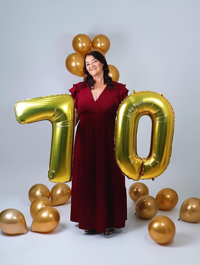 40 Inch Gold Number 1 Balloon, Giant Number 1 Balloons for 11th 12th 21st Birthday Decorations, Party Supplies for Baby Boy Girl, Gold Party Decor