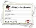 Graduation Wish Cards - 50PCs High School or College Graduation Advice Cards Supplies 2026 Decorations Grad Celebration Party Supplies for High School/College/Senior School