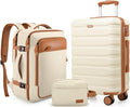 Luggage Sets 3 Piece, 20 Inch Hardshell Carry On Luggage 22x14x9 Airline Approved, Suitcase with TSA Locks & YKK Zippers, Carry On Suitcase with Wheels for Men & Women Travel