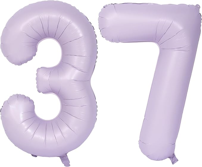 40 In Matte Purple Number Balloons Helium Foil Mylar Balloon Birthday Party banquet Decoration Digital 37