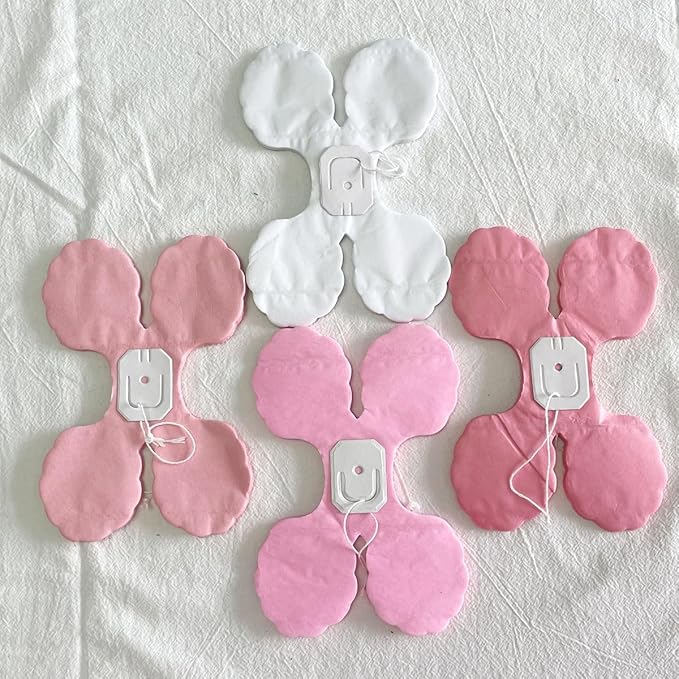 10PCS Four Leaf Clover Paper Flowers Garland Decorations Four Leaf Clover Paper Banner Tissue Paper Streamers Reusable Hanging Garland for Wedding Party Backdrop Home Decor(White Pink kit)