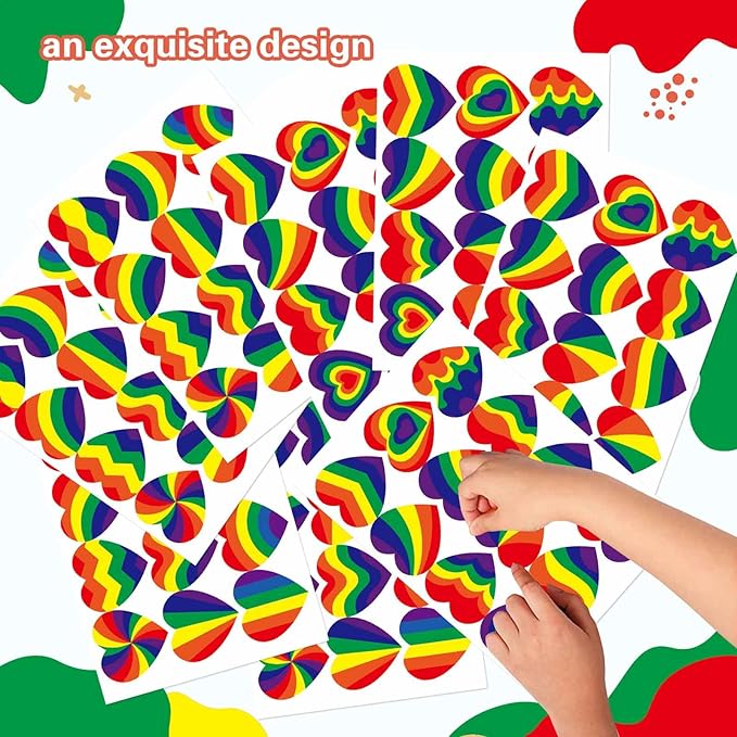 288 PCS Pride Stickers, LGBTQ Stickers, Rainbow Sticker Gay Bi Trans Lesbian Pride Stuff, LGBT Rainbow Mixed Sticker, LGBT Gift