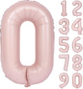 40 In Matte Pink Number Balloons Helium Foil Mylar Balloon Birthday Party banquet Decoration Digital 0