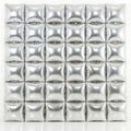 36PCS Square Foil Balloon Wall Backdrop,19 inch Double-Sided Metallic Balloons for Party,Wedding,Anniversary,Birthday,Graduation,Halloween,Shiny Balloon Decor (Sliver)