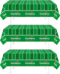 Childom Football Party Decorations,3 Pack Football Tablecloth Disposable Plastic Tablecloth 54" X 108" Plastic Table Cloth for Rectangle Tables,Birthday Party Decor,Parties Supplies for Home,Dinner