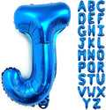Lovoir 40 Inch Large Blue Letter J Balloons Big Size Jumbo Mylar Foil Helium Balloon for Birthday Party Celebration Decorations Alphabet Blue J