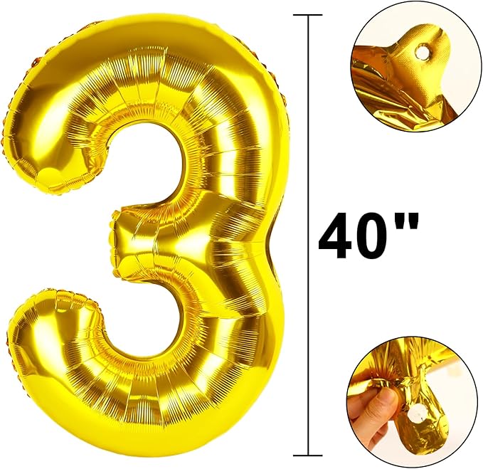 40 Inch Gold Balloon Number 30 Balloon,Jumbo Mylar Foil Helium Balloon for 30 Birthday Digital Balloons for Birthday Party,Wedding Anniversary Party Decorations
