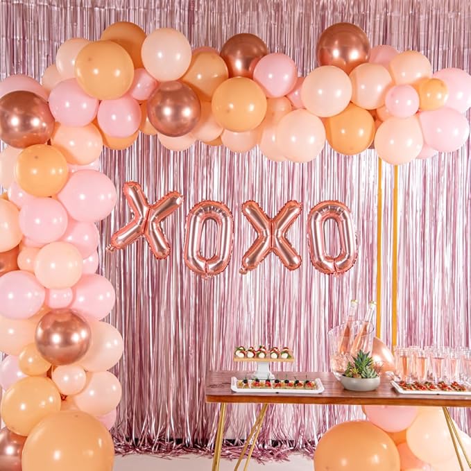 Restaurantware Balloonify 16 Inch Letter Balloon 1 Alphabet Party Balloon - Letter O Self-Sealing Rose Gold Foil Mylar Balloon Hanging Film Decoration For Birthday Wedding Or Graduation