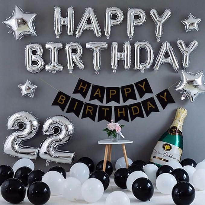 2 Set 52Pcs Silver Alphabet A-Z Letter Balloons 16in Balloon Foil Letter Decorations Party Decor Silver Letter Balloons Alphabet A-Z Party Supplies