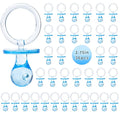 Pacifiers for Baby Shower Game, 36 Plastic Pacifiers for Baby Shower Decoration DIY, Large Size Baby Shower Pacifiers, Gender Reveal Party Table Scatter/Hunt Baby Shower Game Props(Blue, 2.75 in)