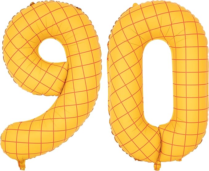 40-Inch Large Number Balloon Toy Inspired Story Matte Yellow Birthday Balloon Western Rodeo Party Supplies Boy Girl Story Anniversary Kids Birthday Party Cowboy Farm Themed Baby Welcome Decorations