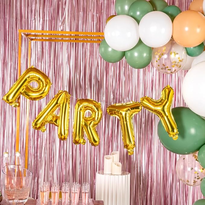 Restaurantware Balloonify 16 Inch Letter Balloon 1 Alphabet Party Balloon - Letter P Self-Sealing Gold Foil Mylar Balloon Hanging Film Decoration For Birthday Wedding Or Graduation