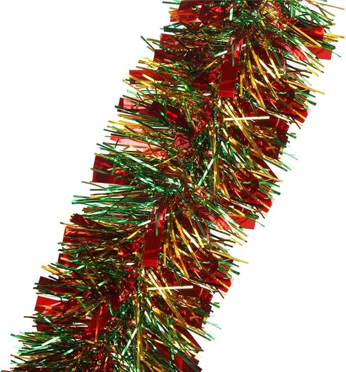 DECORA 33 Feet Tinsel Garland Mixed Color Hanging Garland for Home and Party Decoration