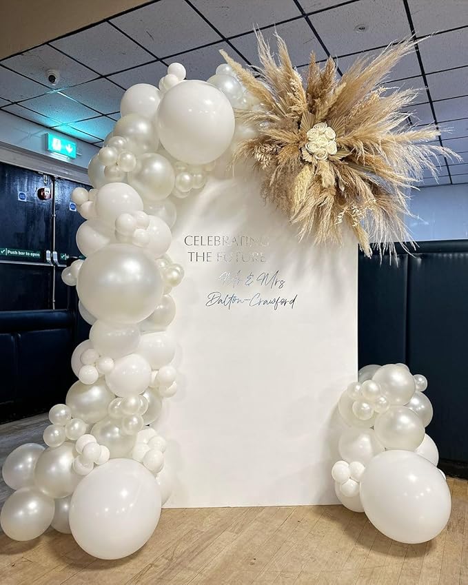 18 Inch Balloons - 35Pcs Large Thick White Latex Balloons for Birthday, Baby Shower, Wedding, Graduation, Themed Party Decorations