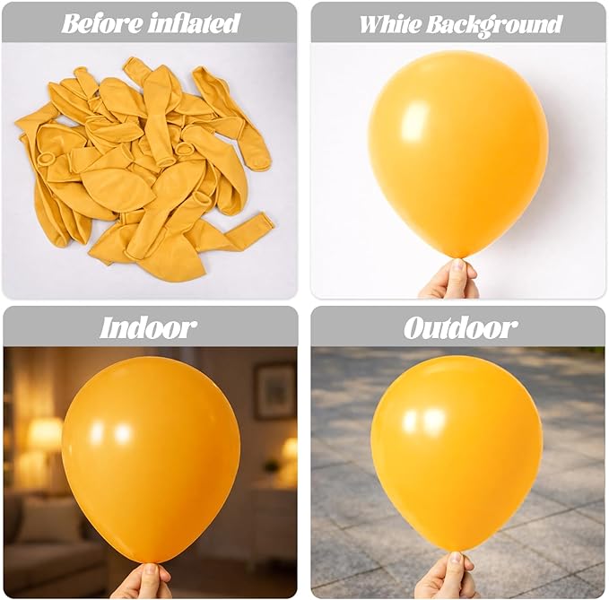 105pcs Lemon Yellow Balloons 12inch Party Latex Balloons for Boys Girls Birthday Baby Shower Gender Reveal Wedding Sunflower Party Decorations