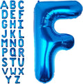40Inch Blue Letter F Balloon Foil Helium Letter Balloons A-Z Giant Large Mylar Big Party Balloon for Birthday Party Decorations