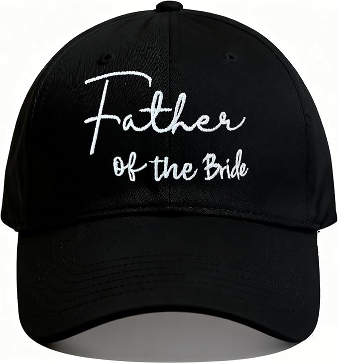Adjustable Embroidered Hat for Bridal Shower Wedding Engagement Anniversary Honeymoon Newlyweds Couples Gifts