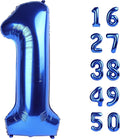 40 Inch Navy Blue Number 1 Balloon Jumbo 10 11 12 16 48 Foil Balloons for Milestone Decorations Birthdays, Corporate Events, Photo Booths Party Supplies