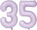 40 In Matte Purple Number Balloons Helium Foil Mylar Balloon Birthday Party banquet Decoration Digital 35