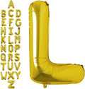 40 Inch Gold Letter L Balloons, DIY Phrase Foil Alphabet Letter L Balloons DIY Word L Banner for Birthday Anniversary Celebration Graduation Party Supplies Decoration