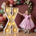 imprsv 3FT Block Marquee Letters Light Up Letters for Birthday Baby Shower Party Backdrop Decor, Large Light Up X for Wedding Decorations Engagement Party Decorations