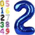 40 Inch 2 Balloon Number, Navy Blue Number Balloons for Birthday Party Decoration, Foil Number Ballon for 2, 12, 20, 22, 2026 Celebration, Graduation, Birthday, Baby Shower, Anniversary Decor