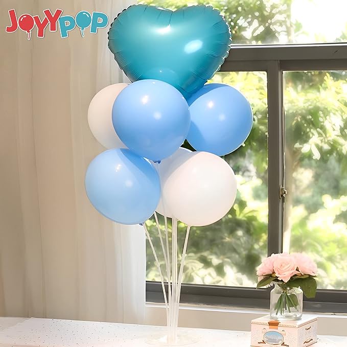 JOYYPOP 6 Sets Balloon Stand Kits, Balloon Sticks with Base Table Balloon Holders Centerpieces for Graduation Wedding Baby Shower Birthday Party Decorations