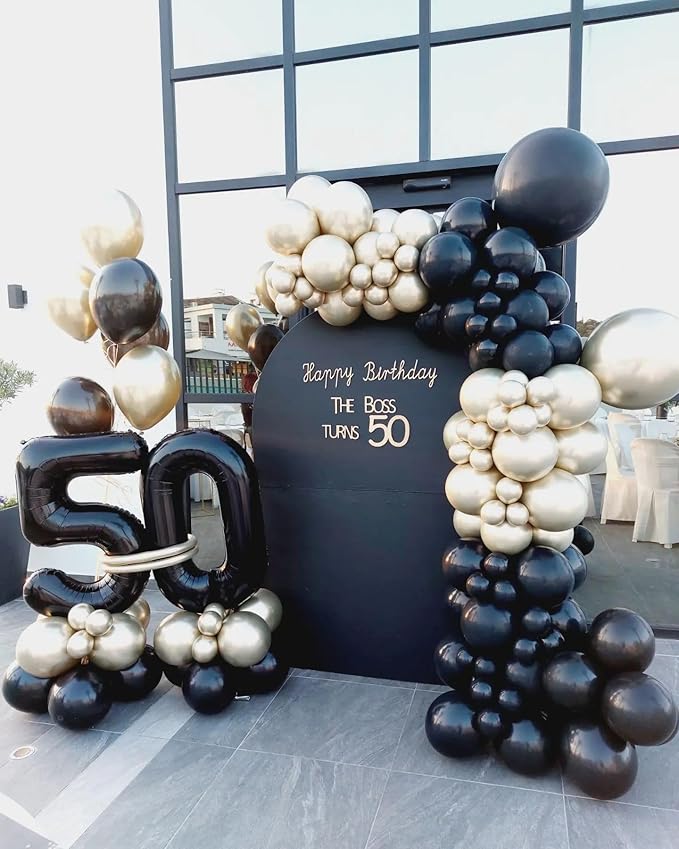 Black Number 40 Balloon 40 inch, 40 Number Balloons, 40th Black Birthday Decorations, 40 Year Old Women Men Party Supplies