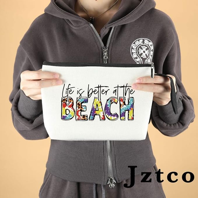 Beach Accessories Gifts for Women Sunscreen Bags Vacation Gifts Travel Items Traveling Graduation Gifts - Life Better Beach Makeup Bag