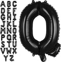 Black Letter Q Balloons, 40 Inch Large Foil Letter Balloons, Custom Phrase Balloon for Birthday Party Wedding Anniversary Decoration (Black Q)