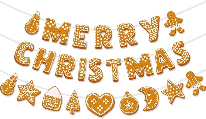 Merry-Christmas Holiday Party-Decorations Wall-Window Banners - 2pcs Fireplace Happy New Year Birthday Paper Streamers, Hanging Backdrop Decor Lasting Surprise