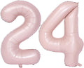 40 In Matte Pink Number Balloons Helium Foil Mylar Balloon Birthday Party banquet Decoration Digital 24