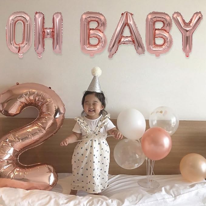 2 Set 52Pcs Rose Gold Alphabet A-Z Letter Balloons 16in Balloon Foil Letter Decorations Party Decor Rose Gold Letter Balloons Alphabet A-Z Party Supplies