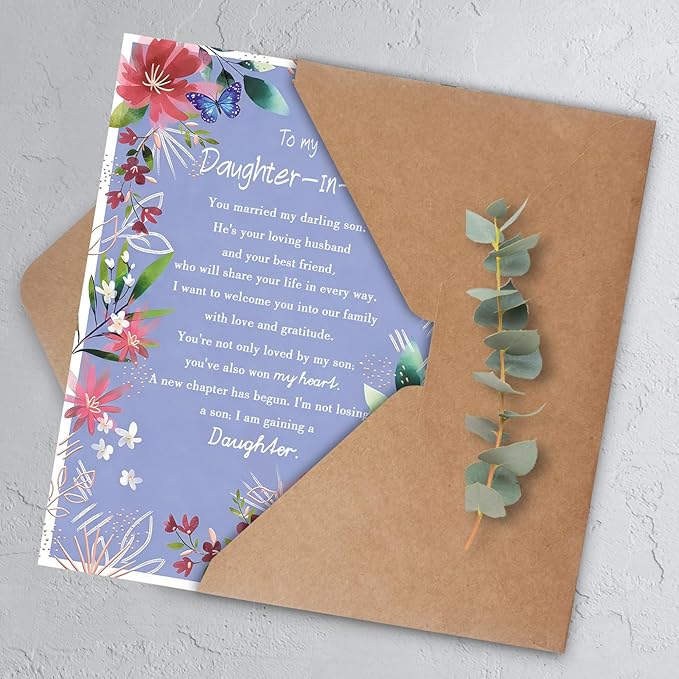 Daughter In Law Birthday Card, Happy Birthday Card Gifts for Daughter-in-Law