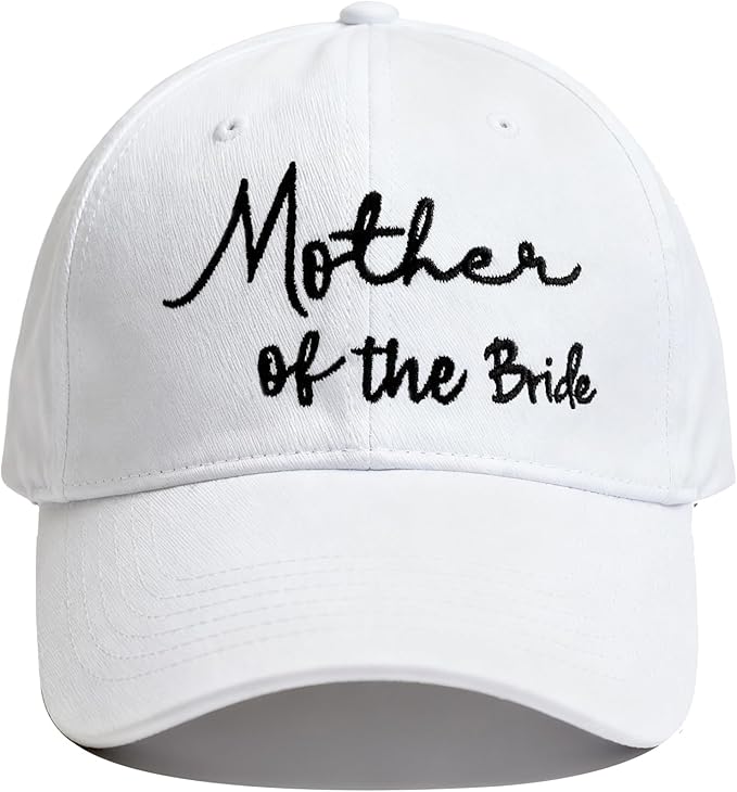 Adjustable Embroidered Hat for Bridal Shower Wedding Engagement Anniversary Honeymoon Newlyweds Couples Gifts