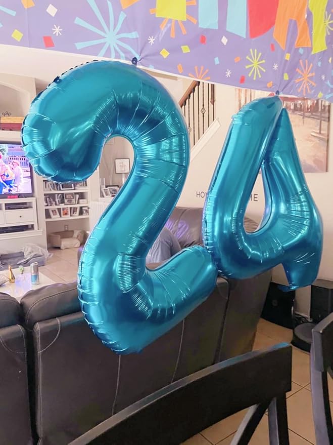 Numbers Balloon 3, 40 Inch Large Light Blue Balloon for Three Year Old Birthday Decor, 3 13 30 31 Birthday Party Decorations for Wedding Supplies