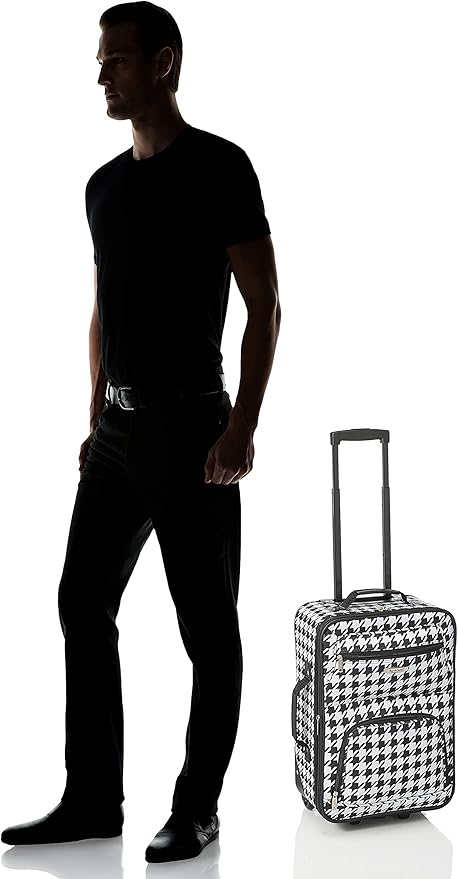Rockland Fashion Softside 2 Piece Luggage Set, Expandable, (14" Tote/19" Upright), Kensington