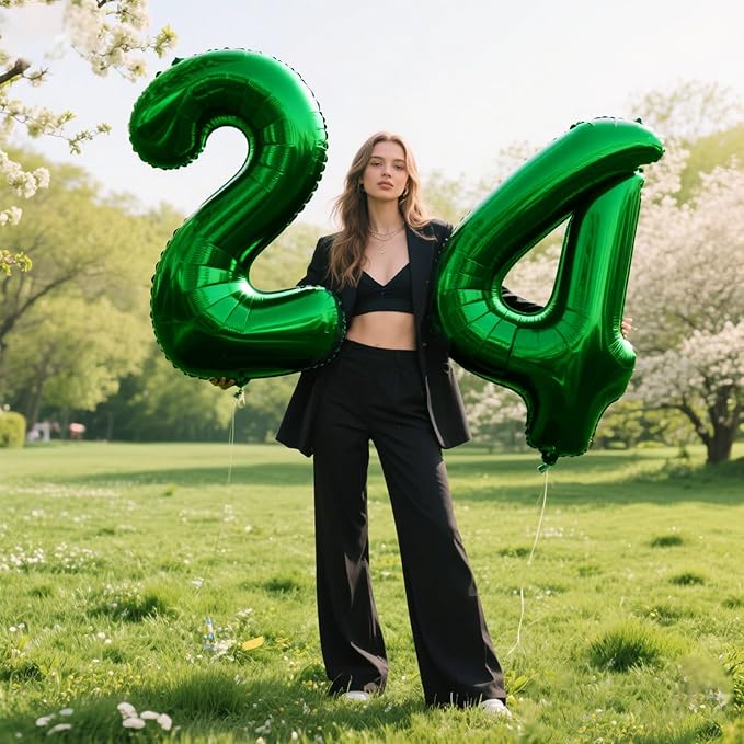 40 Inch Green 4 Number Balloons Giant Jumbo Huge 14 41 Foil Mylar Helium Number Digital Balloons Green Birthday Mylar Digital Balloons 14th Birthday Anniversary Events Party Decorations