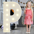 3FT Marquee Light Up Letters P, Big Marquee Letter for Baby Shower Birthday Engagement Wedding Marry Me Party Decor