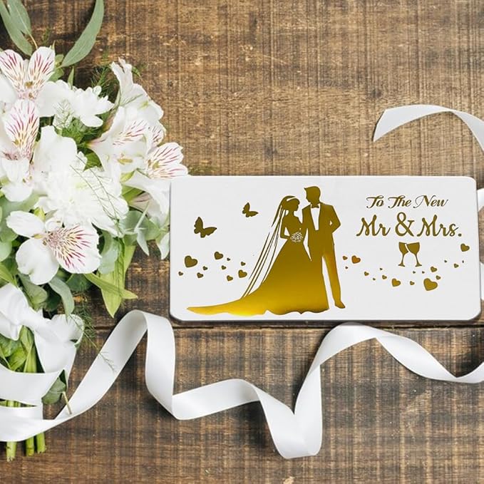 Wedding Money Card, Wedding Card for Cash Gifts, Weddings Money Holder, Wedding's Cards for Bride and Congratulations Elegant Marriage for Bridal Shower, Shower, Son & Daughter in Law