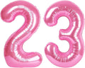 40 Inch Pink 23 32 Large Number Balloon, 23 32 Pink Birthday Party Decorations, Numbers 23 32 Foil Balloons for Anniversary Graduations Celebration Supplies